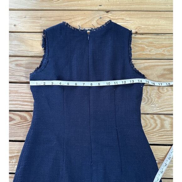 NEW Karl Lagerfeld Sleeveless Pocket Dress Size 2 Women’s Navy - Picture 7 of 7
